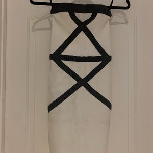 Sexy white cocktail dress